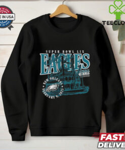 Official Philadelphia Eagles Football 2024 Super Bowl LIX Steamboat New Orleans February 9 2025 t shirt