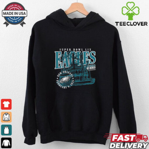 Official Philadelphia Eagles Football 2024 Super Bowl LIX Steamboat New Orleans February 9 2025 t shirt