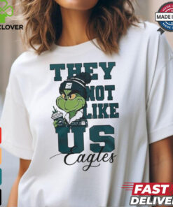 Official Philadelphia Eagles Grinch They Not Like Us Eagles White Version T Shirt