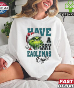 Official Philadelphia Eagles Have A Merry Eaglemas Eagles Grinch Christmas Shirt