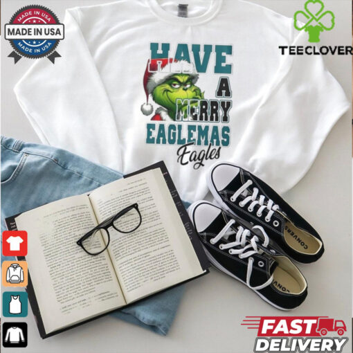 Official Philadelphia Eagles Have A Merry Eaglemas Eagles Grinch Christmas Shirt