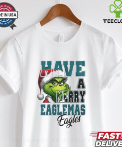 Official Philadelphia Eagles Have A Merry Eaglemas Eagles Grinch Christmas Shirt