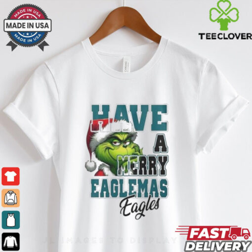 Official Philadelphia Eagles Have A Merry Eaglemas Eagles Grinch Christmas Shirt
