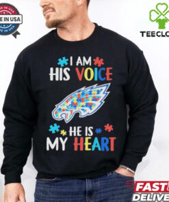 Official Philadelphia Eagles I Am His Voice He Is My Heart T shirts