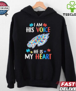 Official Philadelphia Eagles I Am His Voice He Is My Heart T shirts