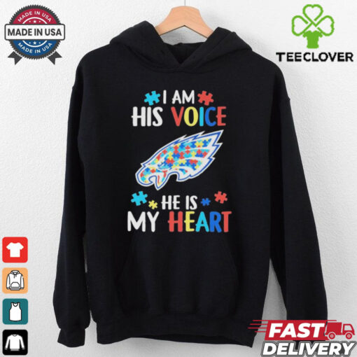 Official Philadelphia Eagles I Am His Voice He Is My Heart T shirts