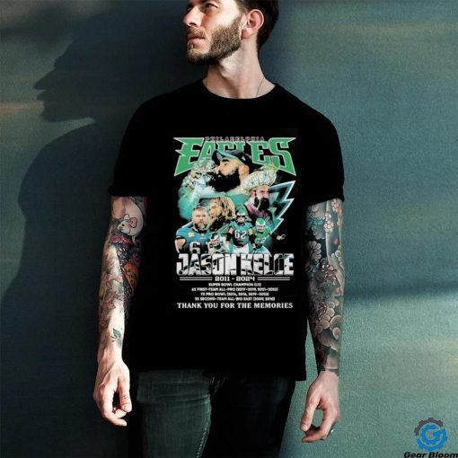 Official Philadelphia Eagles Jason Kelce Thank You For The Memories 13 Seasons T Shirt