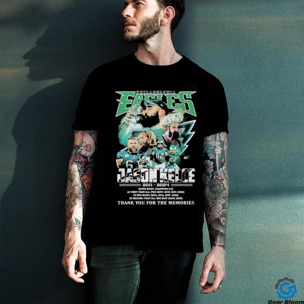 Official Philadelphia Eagles Jason Kelce Thank You For The Memories 13 Seasons T Shirt Official Philadelphia Eagles Jason Kelce Thank You For The Memories 13 Seasons T Shirt