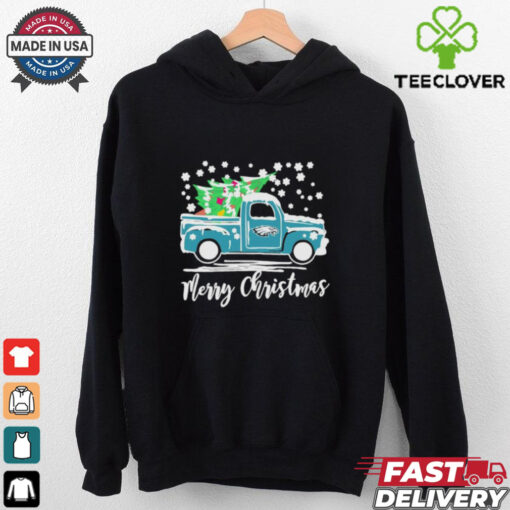Official Philadelphia Eagles Logo Christmas Truck and Tree Shirt