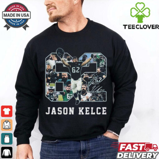 Official Philadelphia Eagles NFL 62 Jason Kelce 7X Pro Bowls 2025 Signature 2025 T Shirts
