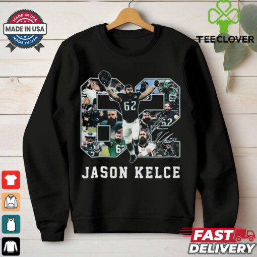 Official Philadelphia Eagles NFL 62 Jason Kelce 7X Pro Bowls 2025 Signature 2025 T Shirts
