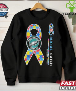 Official Philadelphia Eagles Philly Cancer NFL Crucial Catch Intercept Autism T shirts