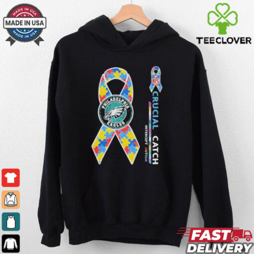 Official Philadelphia Eagles Philly Cancer NFL Crucial Catch Intercept Autism T shirts