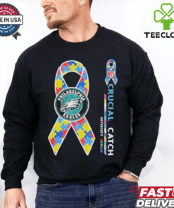 Official Philadelphia Eagles Philly Cancer NFL Crucial Catch Intercept Autism T shirts