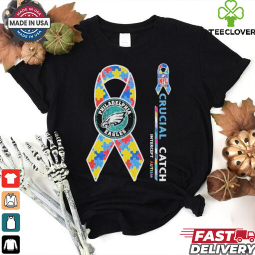 Official Philadelphia Eagles Philly Cancer NFL Crucial Catch Intercept Autism T shirts