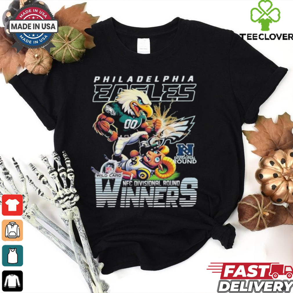 Official Philadelphia Eagles Stomp Los Angeles Rams Winners 2025 NFC Divisional NFL Round Mascot T shirts Official Philadelphia Eagles Stomp Los Angeles Rams Winners 2025 NFC Divisional NFL Round Mascot T shirts