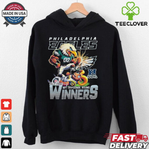 Official Philadelphia Eagles Stomp Los Angeles Rams Winners 2025 NFC Divisional NFL Round Mascot T shirts