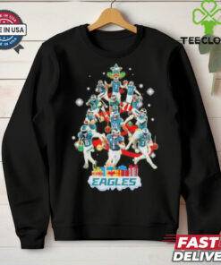 Official Philadelphia Eagles Team Christmas Tree Happy Holiday Shirt