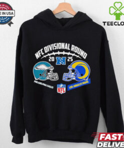 Official Philadelphia Eagles Vs Los Angeles Rams Head To Head NFC Divisional Round 2024 25 NFL Playoffs Vintage T Shirt