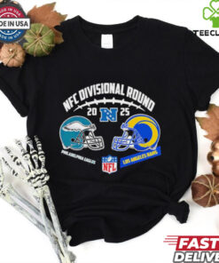 Official Philadelphia Eagles Vs Los Angeles Rams Head To Head NFC Divisional Round 2024 25 NFL Playoffs Vintage T Shirt