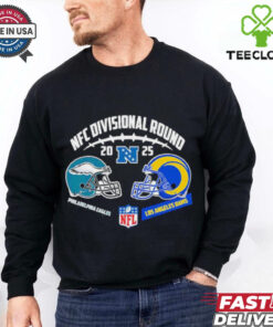 Official Philadelphia Eagles Vs Los Angeles Rams Head To Head NFC Divisional Round 2024 25 NFL Playoffs Vintage T Shirt