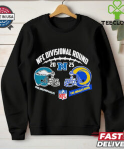 Official Philadelphia Eagles Vs Los Angeles Rams Head To Head NFC Divisional Round 2024 25 NFL Playoffs Vintage T Shirt