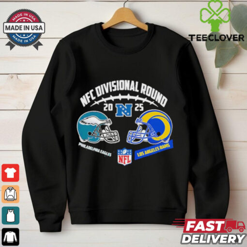 Official Philadelphia Eagles Vs Los Angeles Rams Head To Head NFC Divisional Round 2024 25 NFL Playoffs Vintage T Shirt