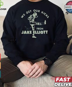 Official Philadelphia Eagles We Get Our Kicks From Jake Elliott t shirt