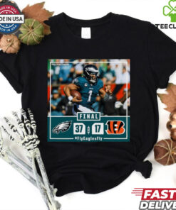 Official Philadelphia Eagles Win 37 17 Cincinnati Bengals NFL Finals Score Shirt 2 Official Philadelphia Eagles Win 37 17 Cincinnati Bengals NFL Finals Score Shirt