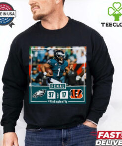 Official Philadelphia Eagles Win 37 17 Cincinnati Bengals NFL Finals Score Shirt 3 Official Philadelphia Eagles Win 37 17 Cincinnati Bengals NFL Finals Score Shirt