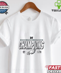 Official Philadelphia Eagles Win Washington Commanders 2024 NFC National Football Conference Champions LR Trophy Collection t shirt
