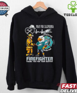 Official Philadelphia Eagles pray for California firefighter thank you for your service shirt