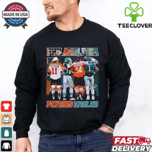 Official Philadelphia Flyers x Philadelphia Eagles Signatures shirt