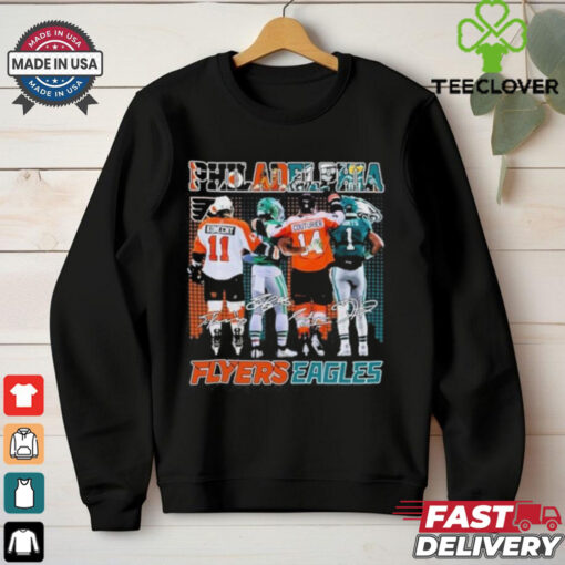 Official Philadelphia Flyers x Philadelphia Eagles Signatures shirt