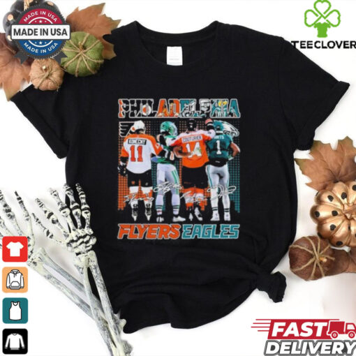 Official Philadelphia Flyers x Philadelphia Eagles Signatures shirt