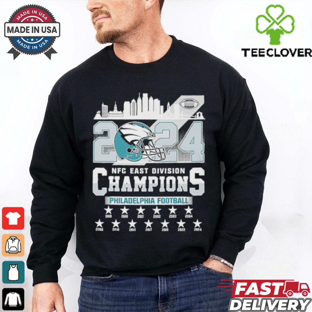 Official Philadelphia Football 2024 NFC East Champions Shirt Official Philadelphia Football 2024 NFC East Champions Shirt