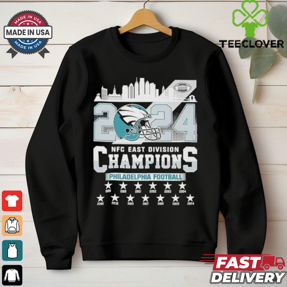 Official Philadelphia Football 2024 NFC East Champions Shirt Official Philadelphia Football 2024 NFC East Champions Shirt