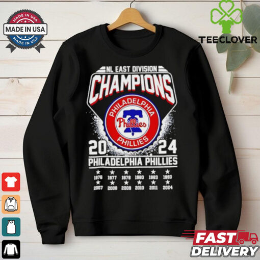 Official Philadelphia Phillies Al East Division Champions 2024 hoodie, sweater, longsleeve, shirt v-neck, t-shirt