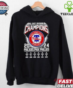 Official Philadelphia Phillies Al East Division Champions 2024 hoodie, sweater, longsleeve, shirt v-neck, t-shirt