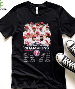 Official Philadelphia Phillies Baseball Team 2022 National League Champions Signatures Shirt