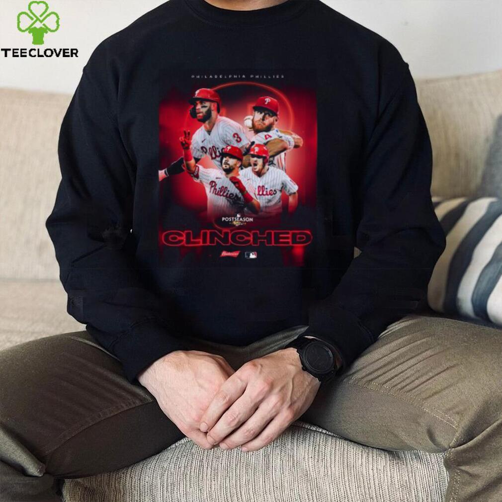 Official Philadelphia Phillies MLB 2022 Postseason Clinched hoodie, sweater, longsleeve, shirt v-neck, t-shirt