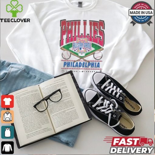 Official Philadelphia Phillies White Straight Shot 47 Franklin Fashion Shirt