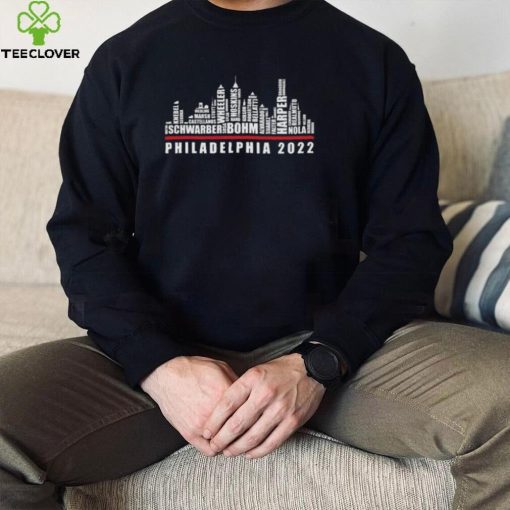 Official Philadelphia Phillies team skyline Philadelphia 2022 hoodie, sweater, longsleeve, shirt v-neck, t-shirt