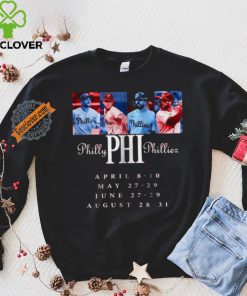 Official Philly Phillies April 8 10 May 27 29 June 27 29 August 28 31 Tour of 2025 shirt