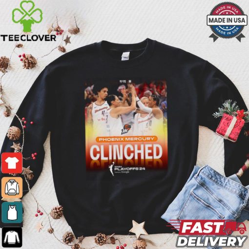 Official Phoenix Mercury Clinched WNBA Playoffs 2024 shirt