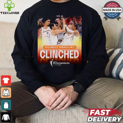 Official Phoenix Mercury Clinched WNBA Playoffs 2024 shirt