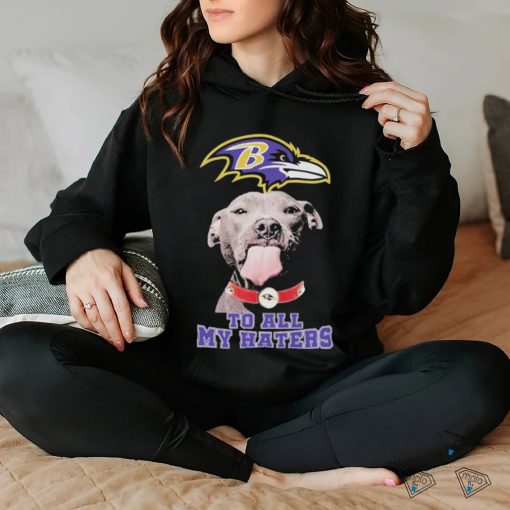 Official Pitbull Baltimore Ravens to all my haters logo hoodie, sweater, longsleeve, shirt v-neck, t-shirt