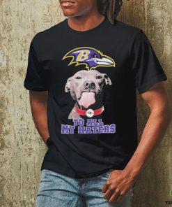 Official Pitbull Baltimore Ravens to all my haters logo hoodie, sweater, longsleeve, shirt v-neck, t-shirt