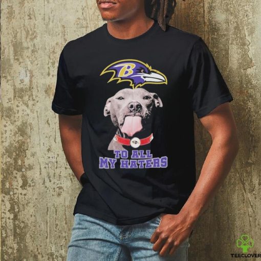 Official Pitbull Baltimore Ravens to all my haters logo hoodie, sweater, longsleeve, shirt v-neck, t-shirt