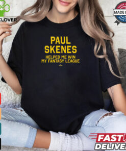 Official Pittsburgh Pirates MLB 2024 Paul Skenes Helped Me Win My Fantasy League t shirt